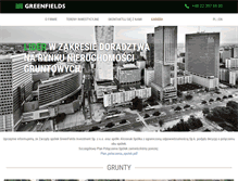 Tablet Screenshot of greenfields.pl